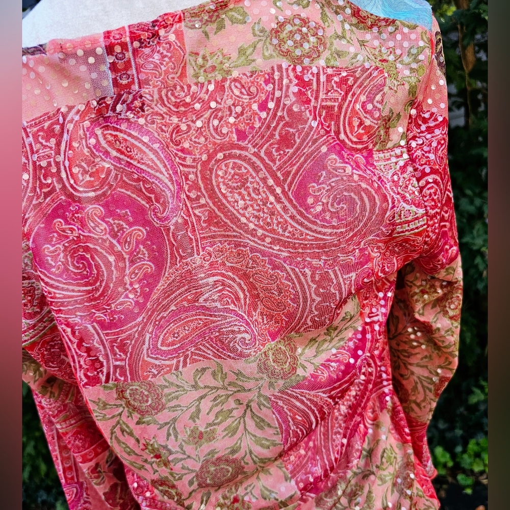Sparkle & Shimmer Boho Yoga Vibe Blouse - Picture 5 of 6